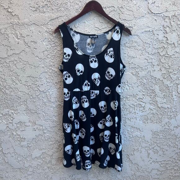 Hot Topic Skull Tank Dress Size Large - Picture 2 of 6
